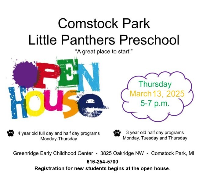 General Little Panthers Preschool information with phone number.